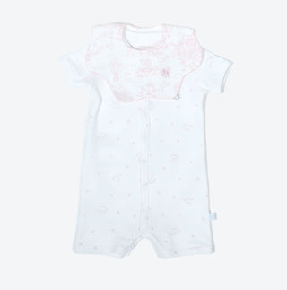 木馬ハート柄　ロンパース半袖 Amber mimi オリジナルA0404