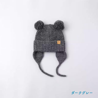 くまちゃん帽子　赤ちゃん　帽子　秋冬