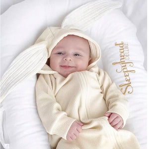 うさみみベロアロンパース 60cm～100cm｜ベビーのロンパース