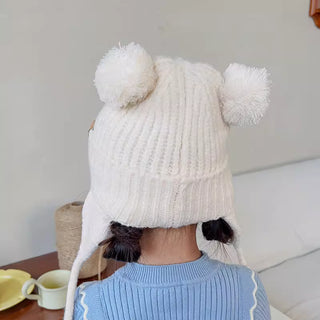 くまちゃん帽子　赤ちゃん　帽子　秋冬