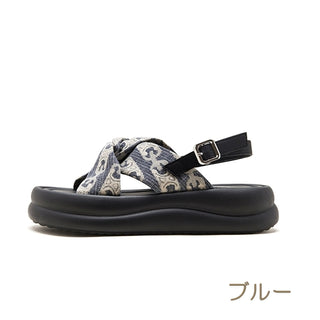 ストラップパターンサンダル