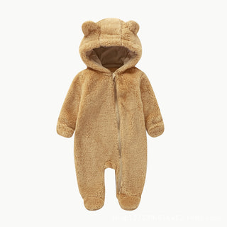 ふわふわくまちゃんロンパース　59cm～80cm