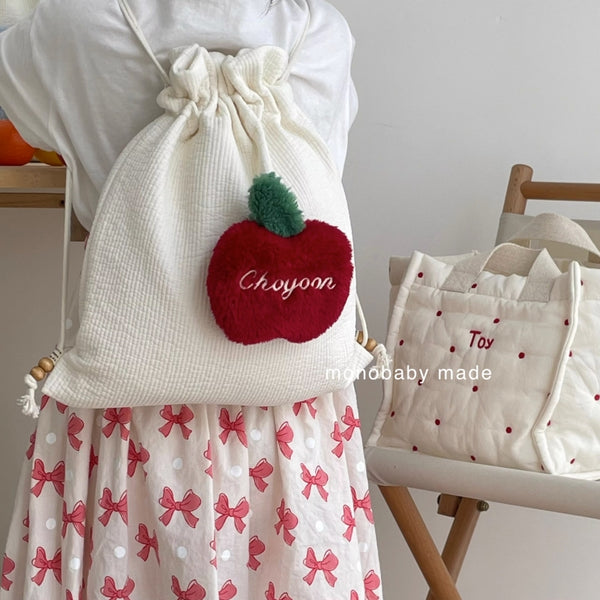 名入れ刺繍】もこもこヌビキッズナップザック｜ベビーのバッグ