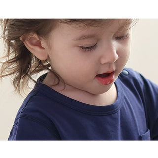 ワンポイント木馬ロンパース　60cm～100cm