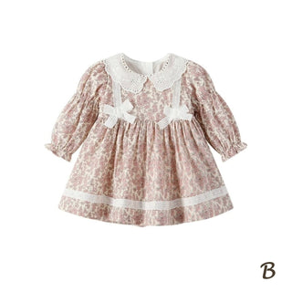 リトルブルーフラワーワンピース 70cm~130cm