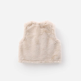 ベージュファーベスト 90cm~130cm