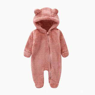 ふわふわくまちゃんロンパース　59cm～80cm