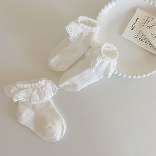 【3足セット】ベビーフリルソックス【男女兼用】靴下 ベビー 3枚セット  新生児 靴下 ベビーソックス