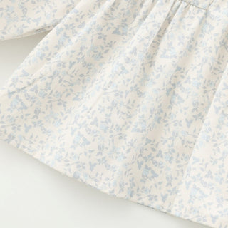 ブルーフラワーブラウス 80cm~130cm