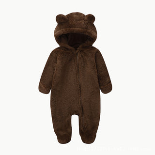 ふわふわくまちゃんロンパース　59cm～80cm