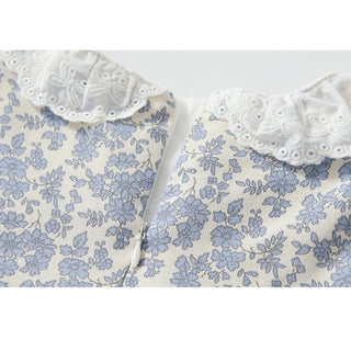 リトルブルーフラワーワンピース 70cm~130cm