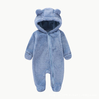 ふわふわくまちゃんロンパース　59cm～80cm