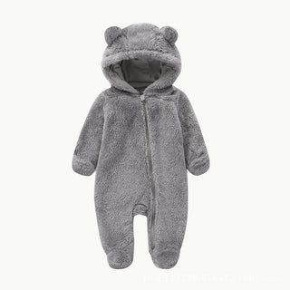 ふわふわくまちゃんロンパース　59cm～80cm