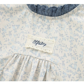 ブルーフラワーブラウス 80cm~130cm