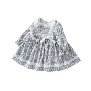 リトルブルーフラワーワンピース 70cm~130cm