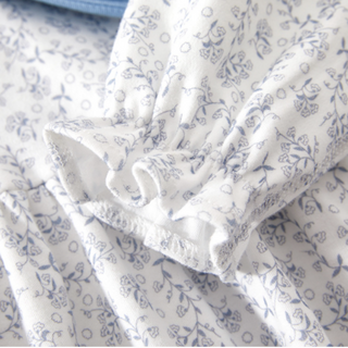 リボンフラワーロンパース　60cm～90cm