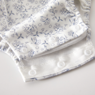 リボンフラワーロンパース　60cm～90cm