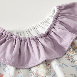 ロマンフリルロンパース　60cm～90cm