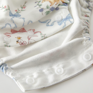 ロマンフリルロンパース　60cm～90cm