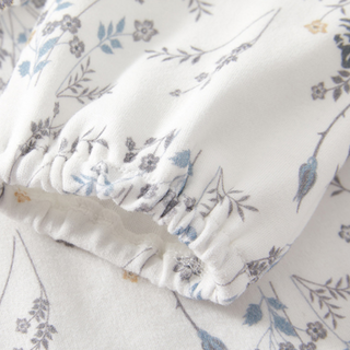 フリルフラワーロンパース　60cm～90cm