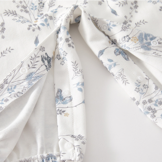 フリルフラワーロンパース　60cm～90cm