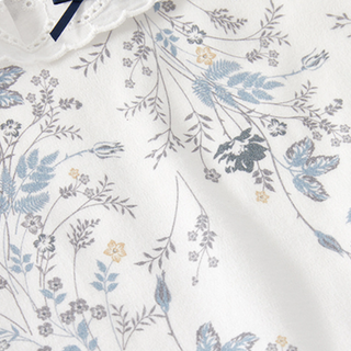 フリルフラワーロンパース　60cm～90cm