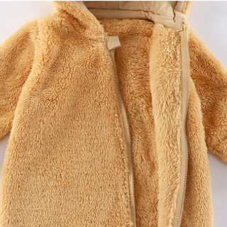 ふわふわくまちゃんロンパース　59cm～80cm