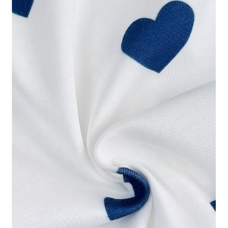 ブルーハートロンパース　60cm～90cm