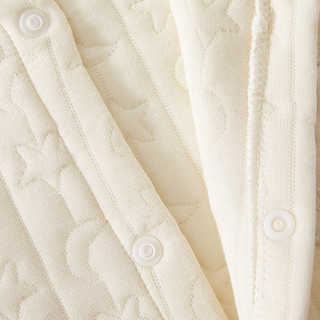 キルティングムーンコットンロンパース　59cm～90cm