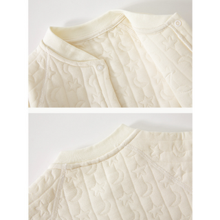 キルティングムーンコットンロンパース　59cm～90cm