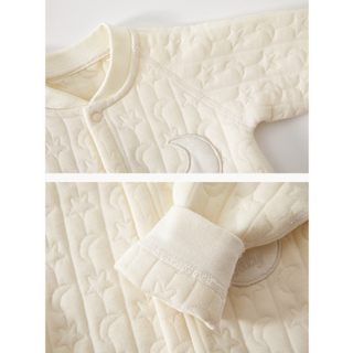 キルティングムーンコットンロンパース　59cm～90cm