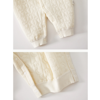 キルティングムーンコットンロンパース　59cm～90cm