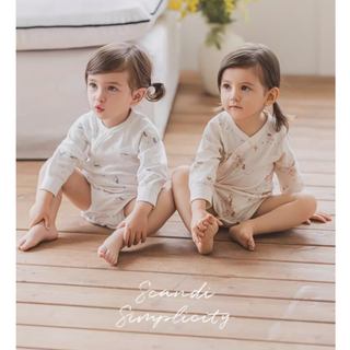 【午年】ホースパターンロンパース　59cm～90cm