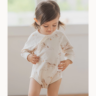 【午年】ホースパターンロンパース　59cm～90cm