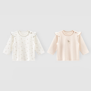 【リンクコーデ】プチフラワートップス　80㎝～100㎝