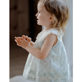 フラワーフリルトップス 80cm~120cm