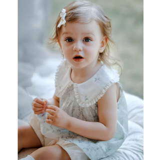 フラワーフリルトップス 80cm~120cm