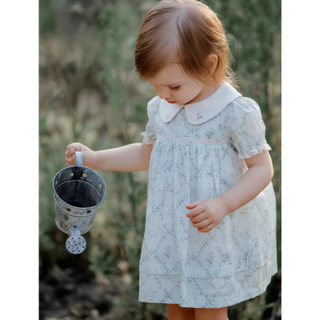 フラワーフレンチワンピース 80cm~120cm