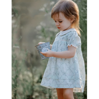フラワーフレンチワンピース 80cm~120cm