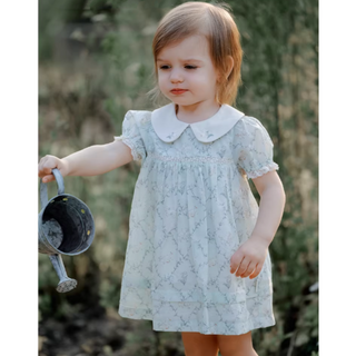 フラワーフレンチワンピース 80cm~120cm