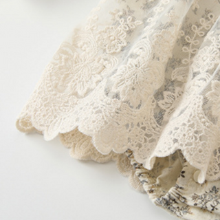 【帽子付き】フレンチシャビーロンパース　60cm～90cm