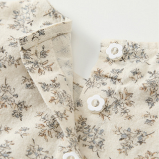 【帽子付き】フレンチシャビーロンパース　60cm～90cm