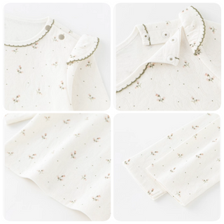 【リンクコーデ】プチフラワートップス　80㎝～100㎝