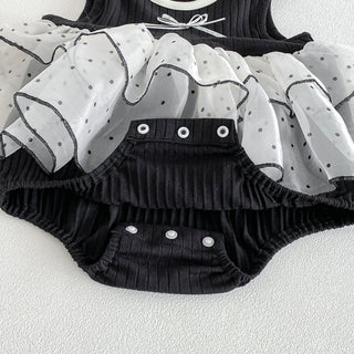 ブラックチュールロンパース　60cm～90cm