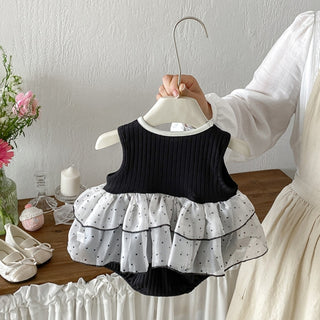 ブラックチュールロンパース　60cm～90cm