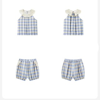 ギンガムチェックセットアップ 80cm~120cm