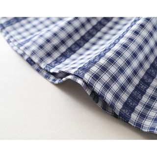 ギンガムチェックネイビーワンピース 90cm~140cm