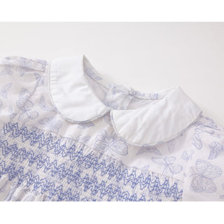 スモッキングバタフライワンピース 90cm~140cm