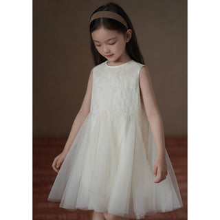 ボリュームホワイトチュールドレス 110cm~170cm