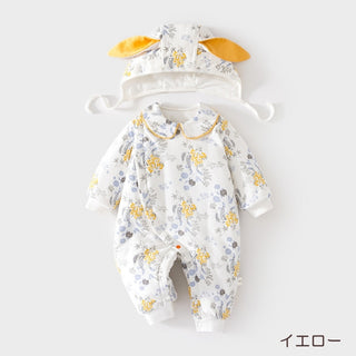帽子つきソフトコットンアウター 60cm~90cm